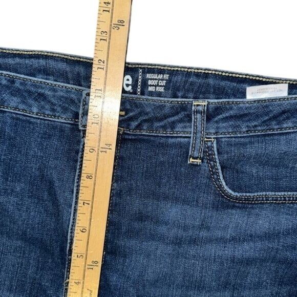 Lee Womens Bootcut Mid Rise Regular Fit Denim Jeans Size 20W - Picture 8 of 10